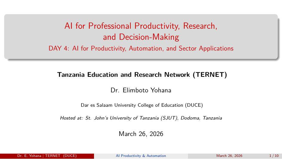 Day 4 Presentation Cover